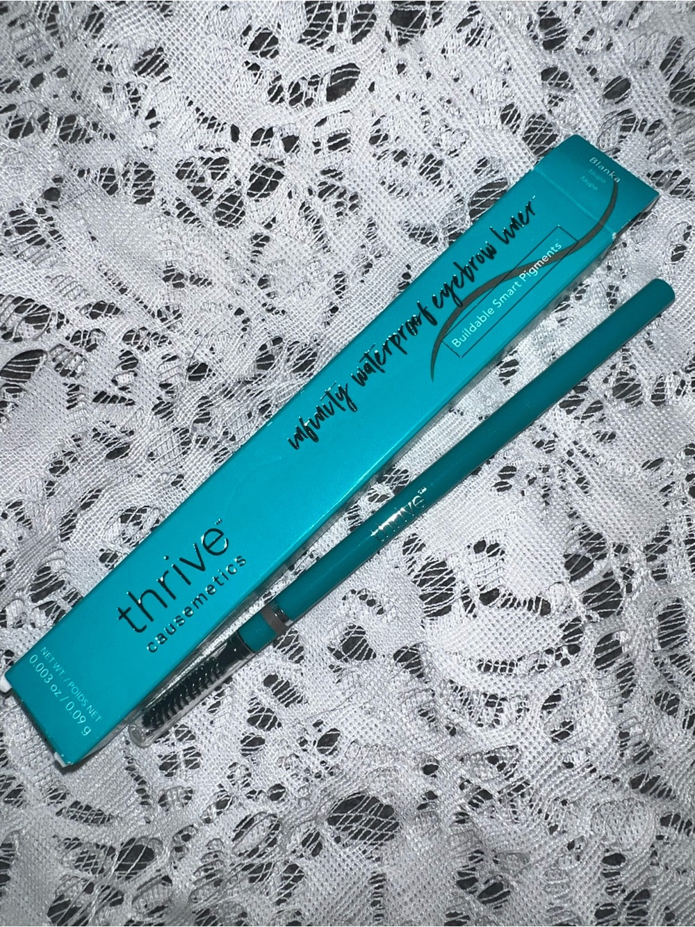 Thrive Causemetics quick fill eyebrow pencil shade Blanka (Taupe)